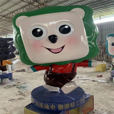 小区售楼部门口创意卡通公仔博鱼网页版摆件