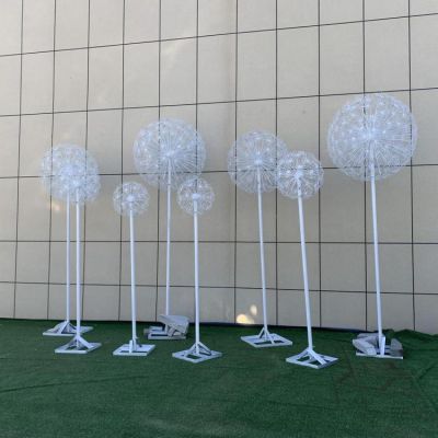公园户外草地装饰不锈钢蒲公英灯光亮化景观博鱼网页版