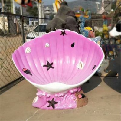 游乐园一只大号贝壳座椅玻璃钢彩绘贝壳博鱼网页版