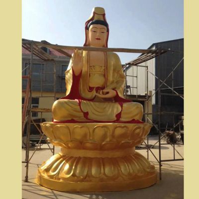 大型景区寺庙铸铜彩绘园林景观观音博鱼网页版