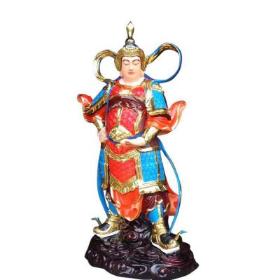 玻璃钢彩绘景区寺庙四大金刚博鱼网页版摆件