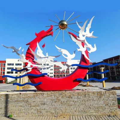 不锈钢户外园林景观抽象博鱼网页版