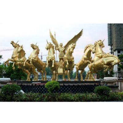 园林广场大型玻璃钢马博鱼网页版