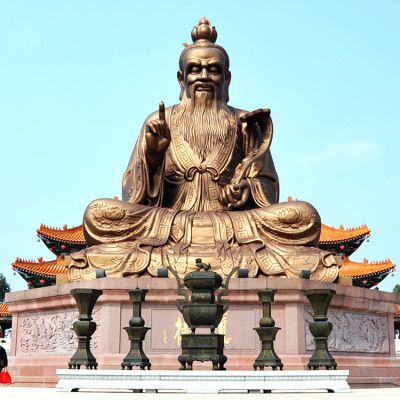 户外大型不锈钢道教太上老君博鱼网页版