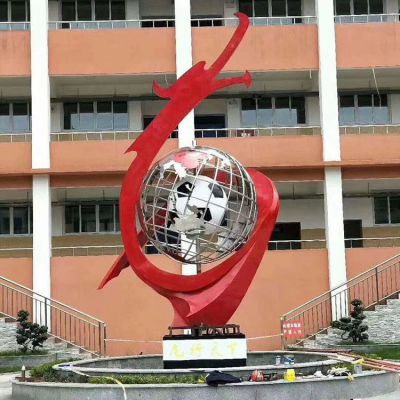户外大型不锈钢博鱼网页版定制异形抽象园林城市学校金属摆件景观博鱼网页版