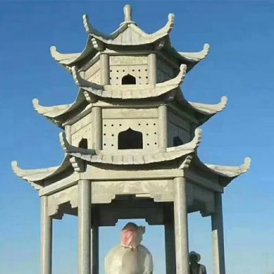 大理石石雕户外园林景观凉亭博鱼网页版