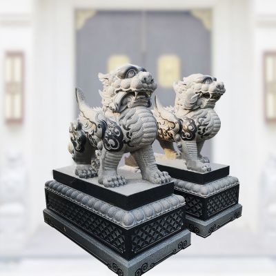 户外景区青石石雕仿古做旧庭院门口镇宅貔貅博鱼网页版