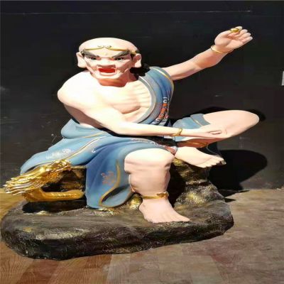 玻璃钢彩绘寺庙供奉十八罗汉博鱼网页版