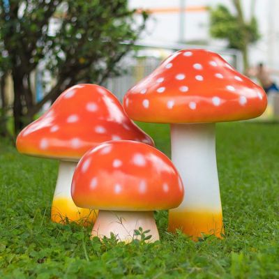园林玻璃钢仿真卡通蘑菇博鱼网页版