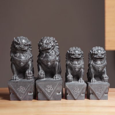 不锈钢仿铜浮雕户外公园四只狮子博鱼网页版