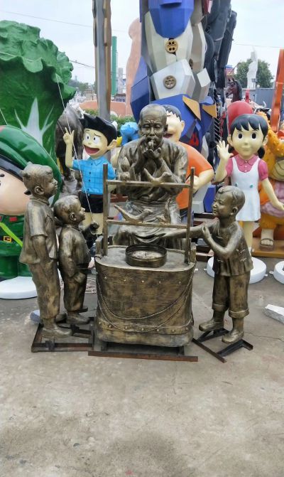 饭店景点摆放吹糖人玻璃钢博鱼网页版