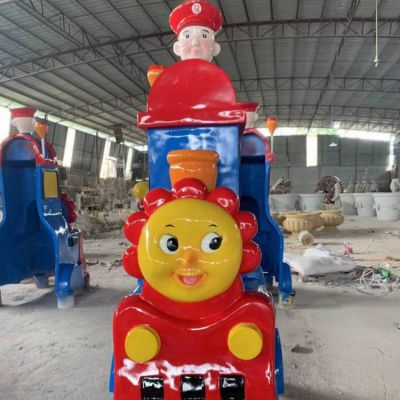 幼儿园卡通玻璃钢火车头门博鱼网页版装饰
