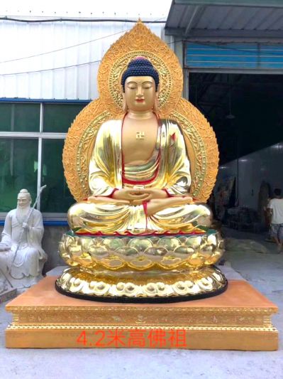 不锈钢喷金烤漆寺庙供奉的神佛如来佛祖博鱼网页版