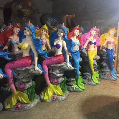 景区海洋公园玻璃钢卡通美人鱼博鱼网页版