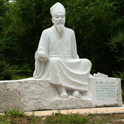 公园园林历史文化名人苏轼苏东坡汉白玉石雕像