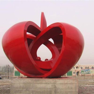 抽象不锈钢金属锻造艺术景观博鱼网页版 户外公园步行街摆件
