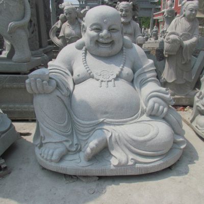 大型大理石石雕景区寺庙弥勒佛博鱼网页版