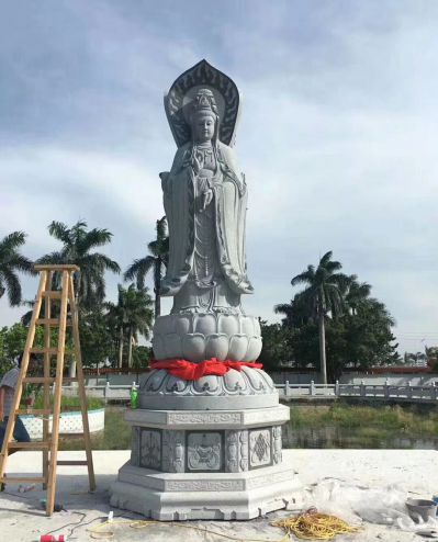 大型石雕广场景观博鱼网页版户外摆件观音博鱼网页版