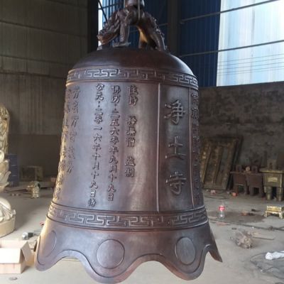 玻璃钢仿铜宗教寺庙大型祈福铜钟博鱼网页版