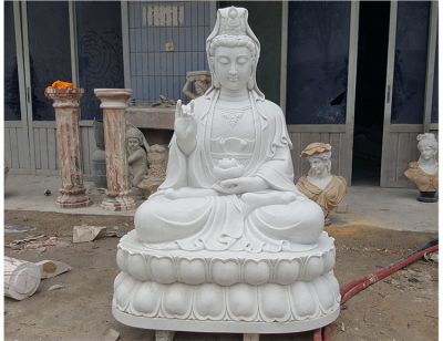 寺庙景区大型大理石石雕佛像观音博鱼网页版