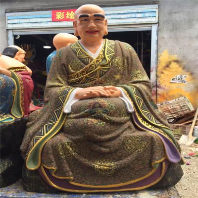 玻璃钢彩绘大型寺庙景观供奉十八罗汉博鱼网页版