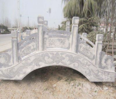 庭院摆放大理石小型石雕拱桥