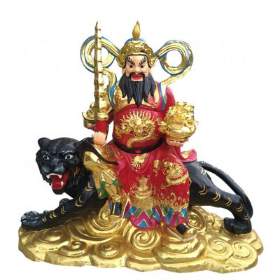 文财神比干神像玻璃钢彩绘坐着伏虎的财神博鱼网页版