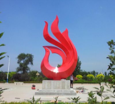 户外广场不锈钢抽象彩绘凤凰博鱼网页版