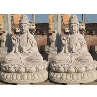 户外大型石雕菩萨雕像