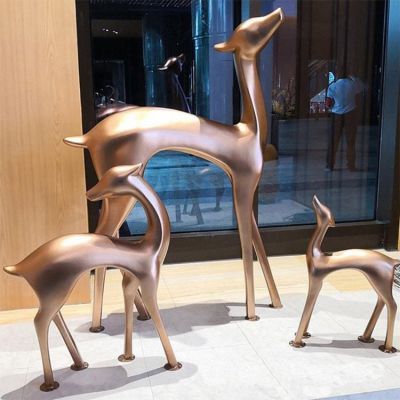 展馆展厅摆件 城市园林景观装饰玻璃钢抽象小鹿博鱼网页版