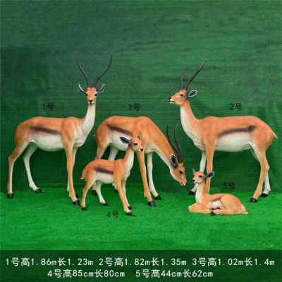 花园玻璃钢喷漆仿真羚羊动物博鱼网页版