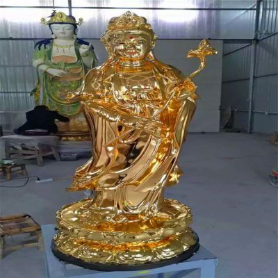 景区庙宇不锈钢鎏金三圣博鱼网页版