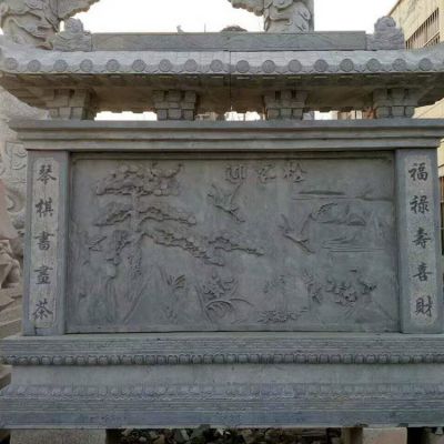 庭院户外仿古做旧大型影壁壁画博鱼网页版