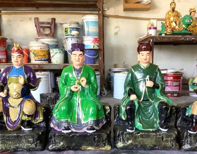 玻璃钢大型寺庙人物景观太岁博鱼网页版