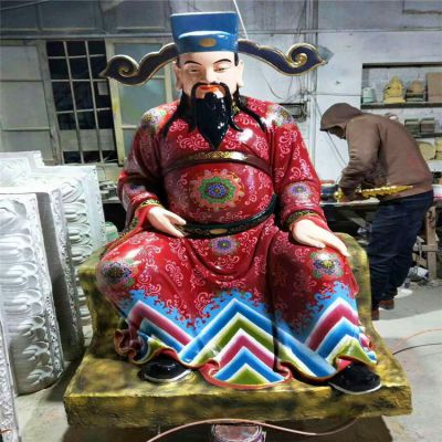 玻璃钢彩绘庙宇大型人物景观文昌帝君博鱼网页版
