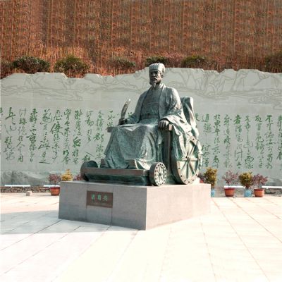 景区广场历史人物三国著名军事家诸葛亮铜雕景观博鱼网页版