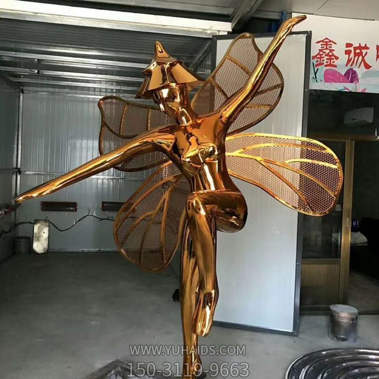 不锈钢喷金烤漆抽象人物景观摆件博鱼网页版