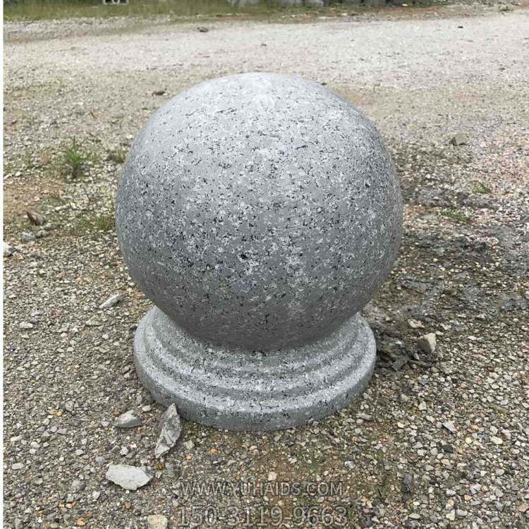 广场公园人行道花岗岩浅红色路障圆球博鱼网页版