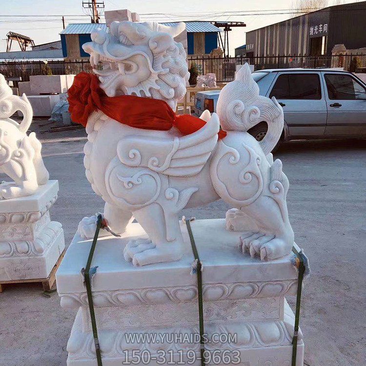 大理石石雕户外园林庭院门口狮子博鱼网页版