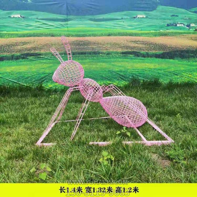 不锈钢镂空蚂蚁博鱼网页版公园绿地景观动物博鱼网页版