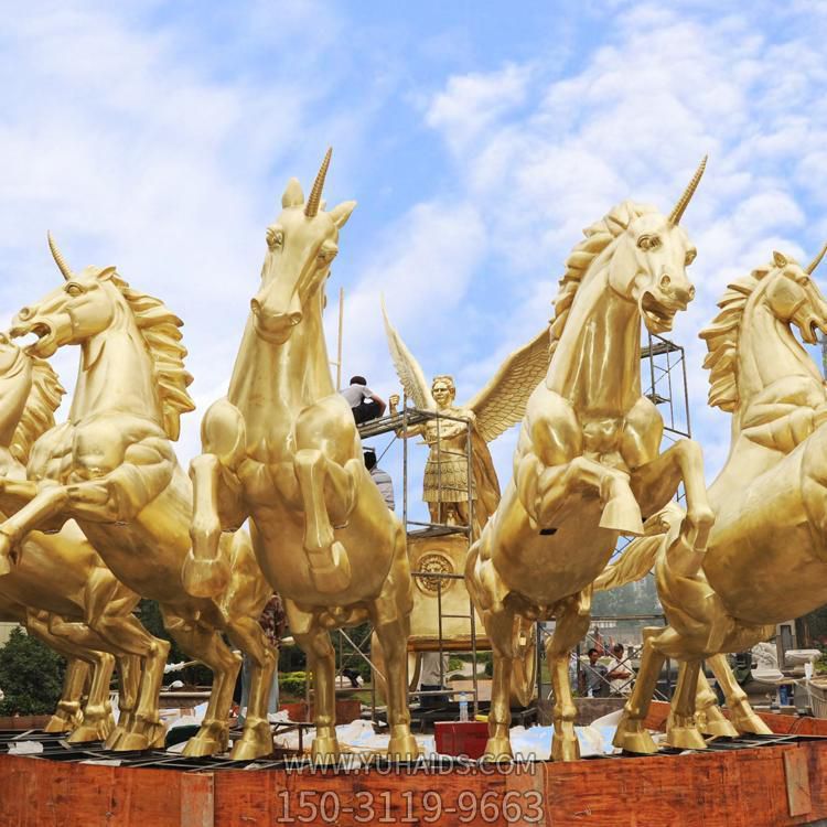 广场公园大型铸铜铜骏马博鱼网页版