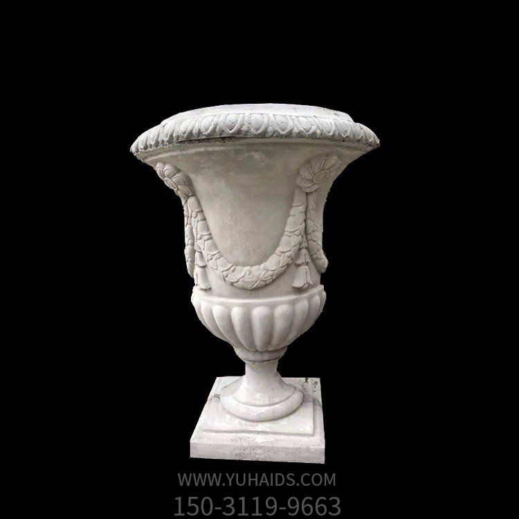 大理石石雕户外园林景观欧式花盆博鱼网页版