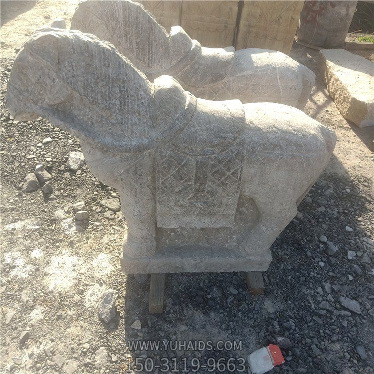 墓地仿古石雕马儿博鱼网页版