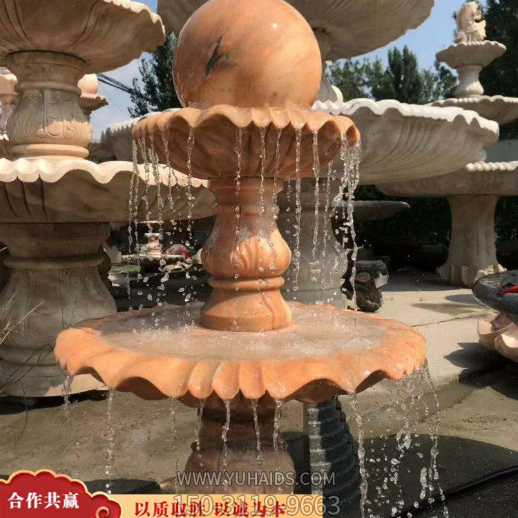 晚霞红当老师石雕风水球喷泉博鱼网页版