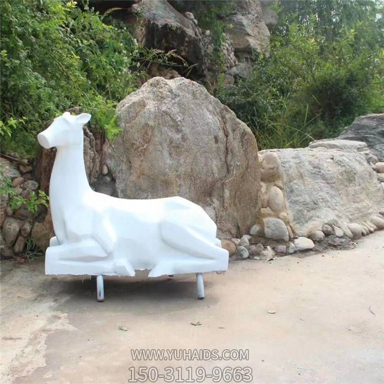 动物景观玻璃钢仿真户外公园小鹿博鱼网页版