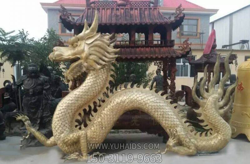 景区大型仿真神兽不锈钢龙博鱼网页版