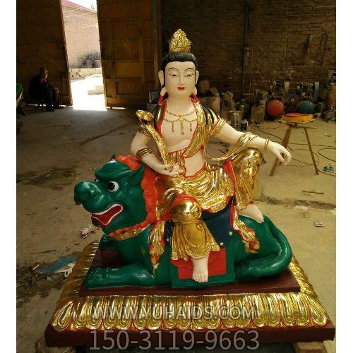 大型铜雕寺庙供奉 菩萨文殊菩萨博鱼网页版