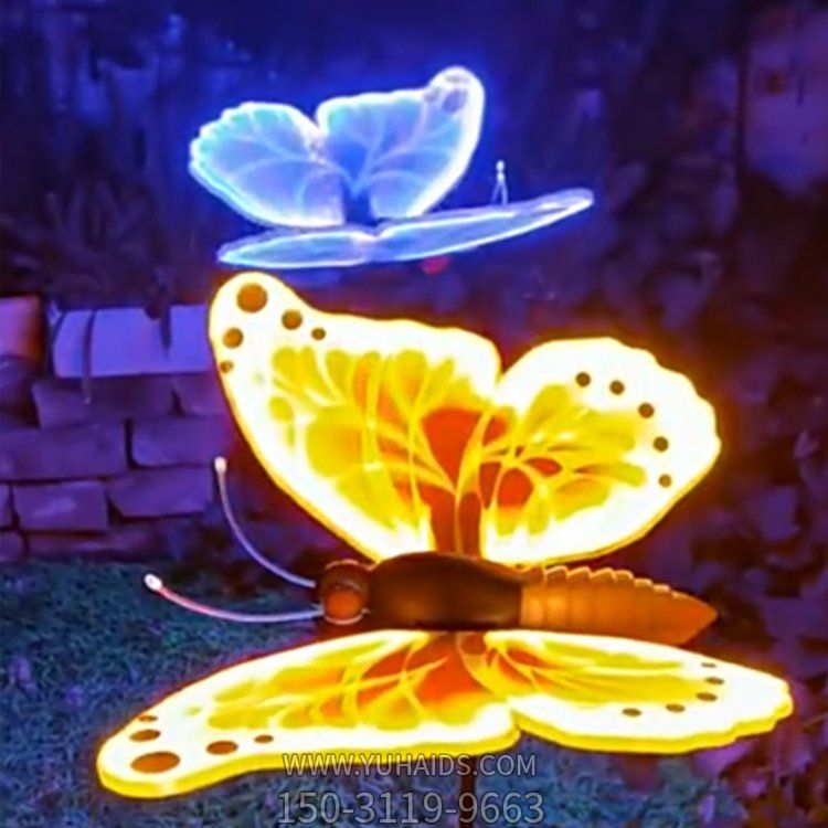 3D立体园林仿真照明动物景观蝴蝶博鱼网页版