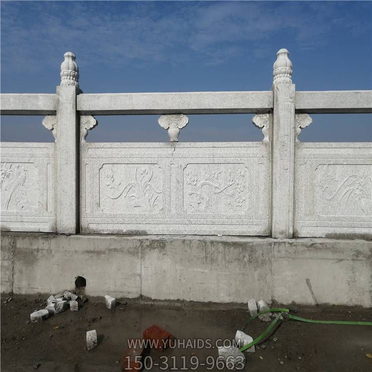 别墅小区大桥两侧石头栏杆 河道石材护栏博鱼网页版