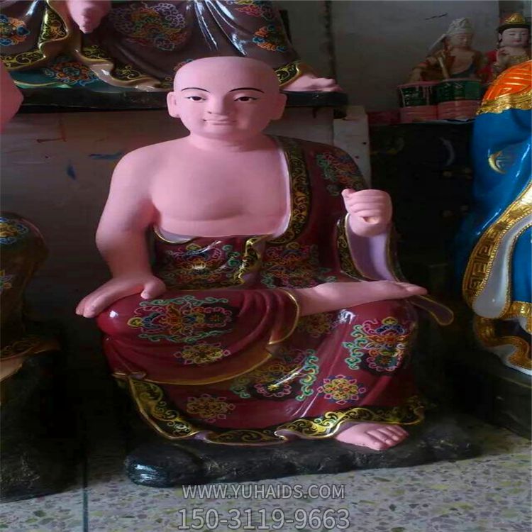 玻璃钢彩绘大型景观户外景区十八罗汉博鱼网页版